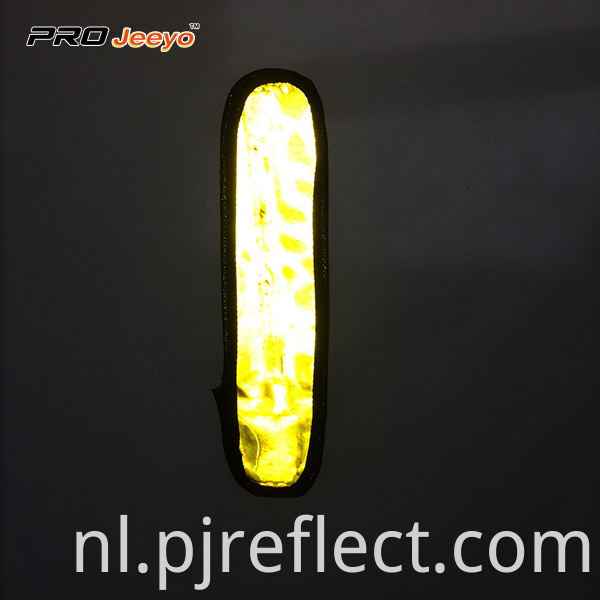 Reflective Yellow Pvc Safety Led Flashlight Armbandwb Kou002